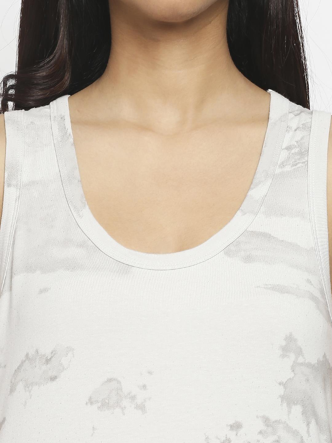 Effy Tank Dress In Neutral Cloud Glitter - Our Better Planet