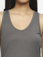 Effy Tank Top In Grey Solid - Our Better Planet