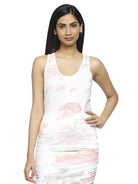 Effy Tank Top In White Cloud Glitter - Our Better Planet