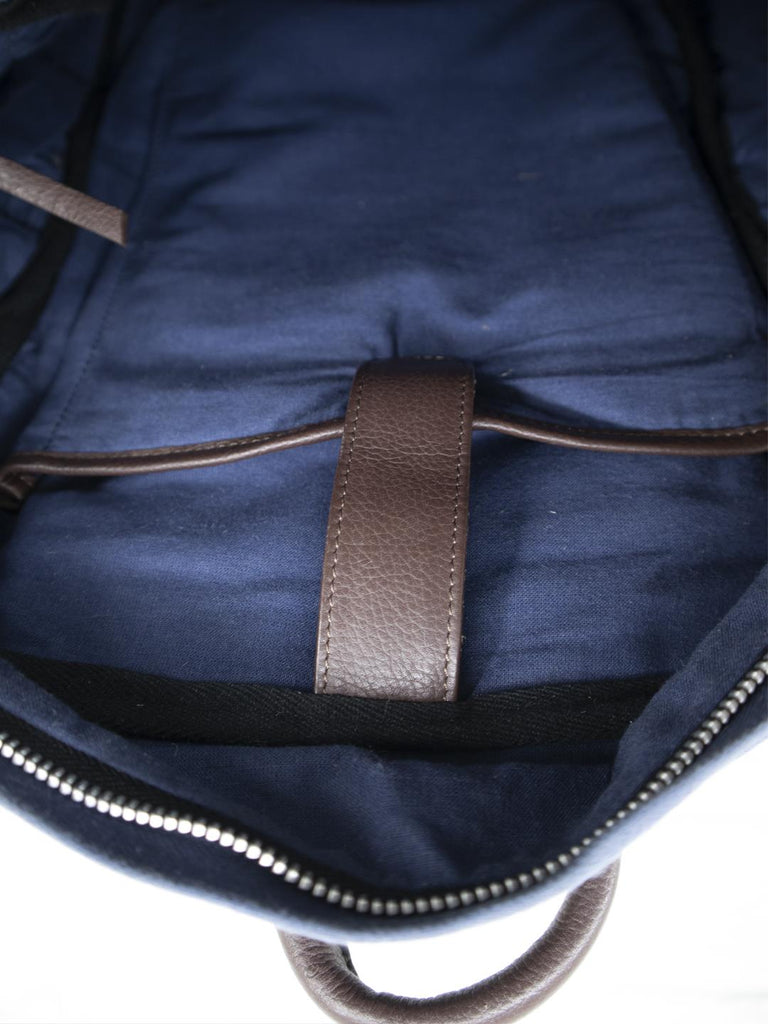 Folk Blue Canvas Urban Backpack - Our Better Planet