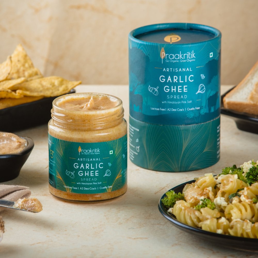 Garlic Ghee Spread With Himalayan Pink Salt 200 ml - Our Better Planet
