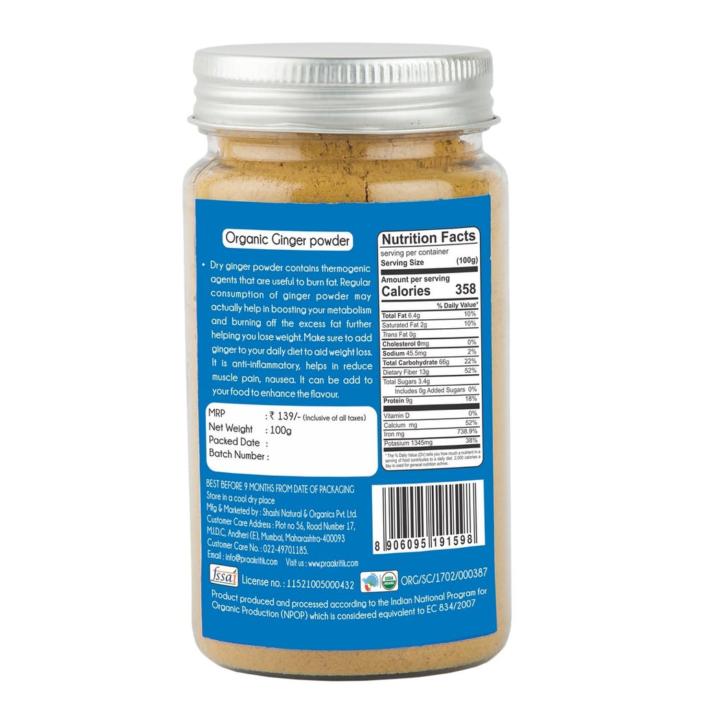Ginger Powder 100g - Organic - Our Better Planet