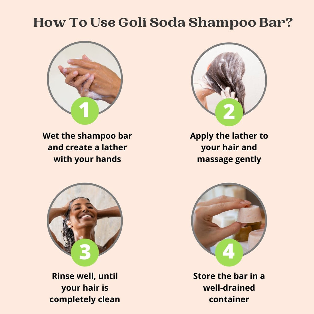 Goli Soda All Natural Probiotics Shampoo Bar for Oily Hair - 90 g - Our Better Planet