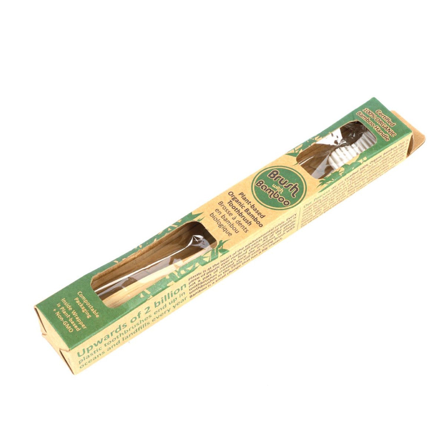 Goli Soda Bamboo Toothbrush - Bpa-Free, Vegan, Verified Non-Toxic - Adult - Our Better Planet