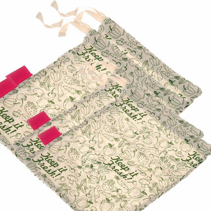 Goli Soda Keep It Fresh Reusable Cotton Produce Bags For Storage - Big - Our Better Planet