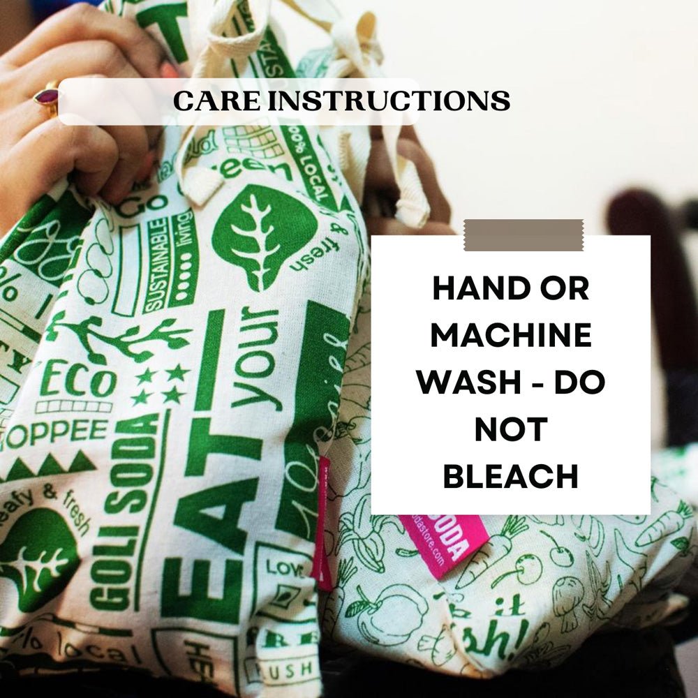 Goli Soda Keep It Fresh Reusable Cotton Produce Bags For Storage - Big - Our Better Planet