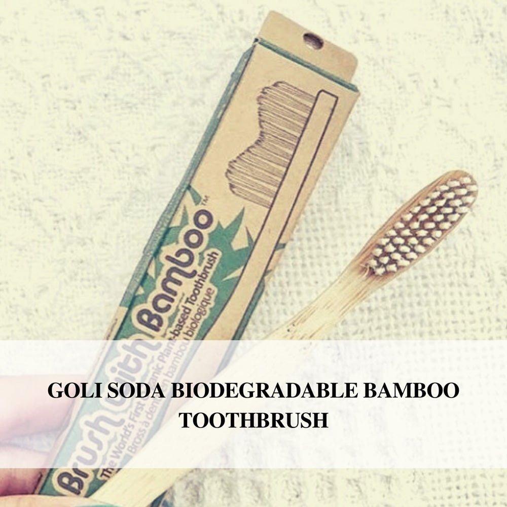 Goli Soda - Kids Toothbrush - Pack of 1 - Brush With Bamboo - Biodegradable / Eco Friendly / USDA Certified Biobased Product - Our Better Planet