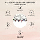 Goli Soda Newspaper Colour Pencils ( 10 Colours ) - Our Better Planet