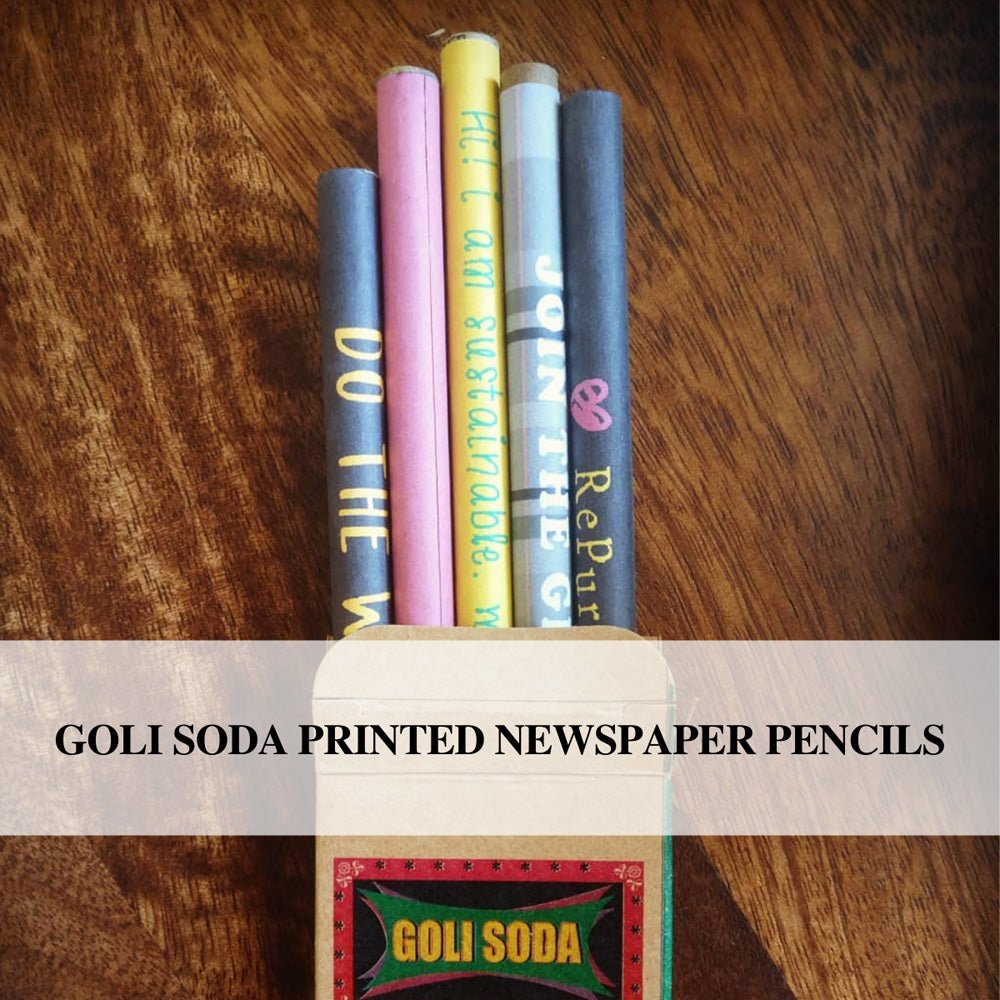 GOLI SODA Upcycled Multicolor Newspaper Pencils (Pack of 10) - Our Better Planet