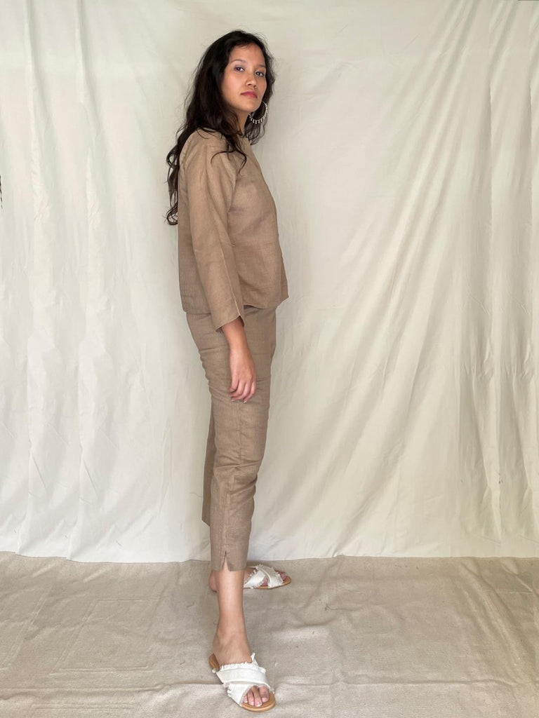 Handcrafted Round Neck Shirt - Alyona - Our Better Planet