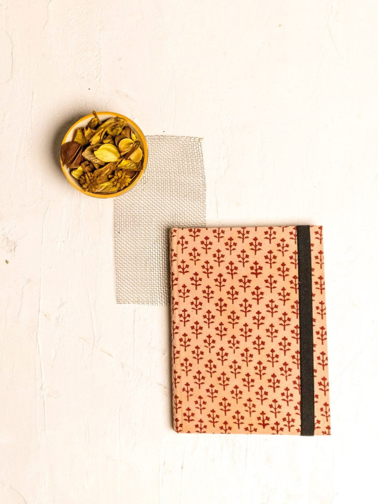 Handmade Diary with Upcycled Fabric A5 Blank - Our Better Planet