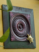 HANDPAINTED VINTAGE BRASS TORTOISE WALLART - Our Better Planet