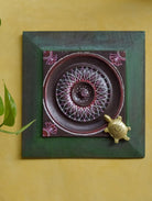 HANDPAINTED VINTAGE BRASS TORTOISE WALLART - Our Better Planet