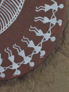 HANDPAINTED WARLI ART ON METAL PLATES WITH HANCRAFTED CANVAS Type 1 - Our Better Planet