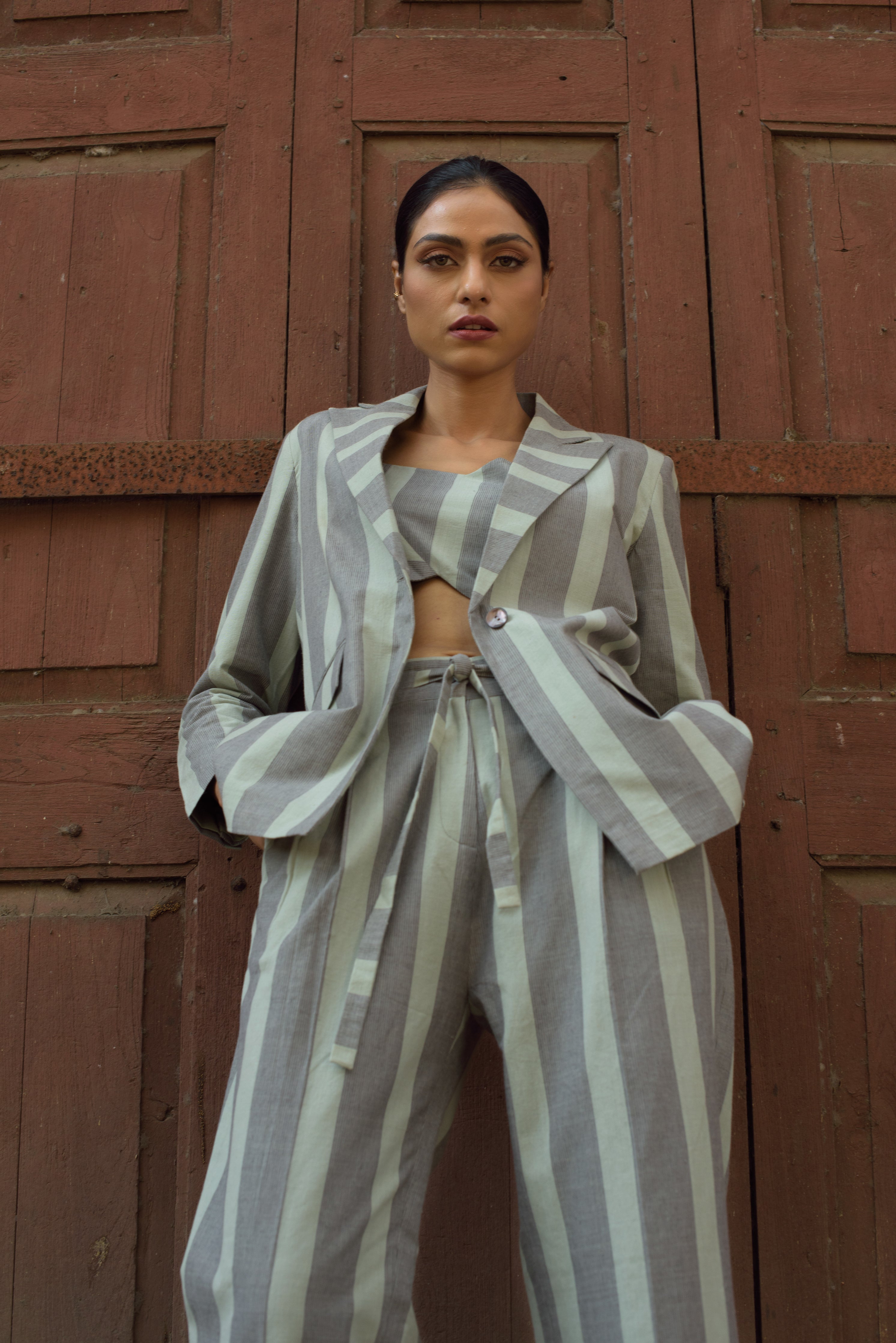 Inverted Pleat Pants - Our Better Planet